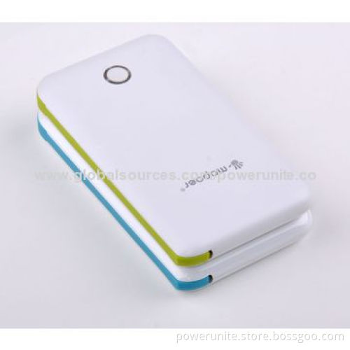 Fashionable Colorful Portable Charger for Mobile Phones, with Built Cable, 6,600mAh Capacity